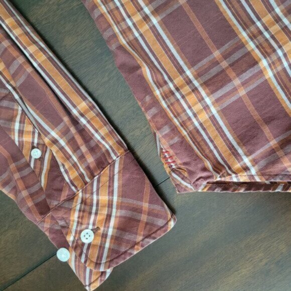 Canterbury of New Zealand Plaid Button Down Shirt Long Sleeve Size L - Picture 8 of 13